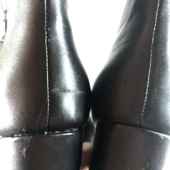 Botkier Rylie Slouchy Ankle Boots Chunky Leather Heeled Booties in Black 8.5 - Picture 15 of 15